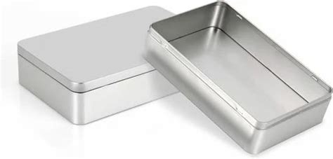 rectangular metal storage box|decorative rectangular box with lid.